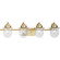 Northlake Four Light Bath in Vintage Brass (54|P300437-163)