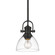 Hines One Light Mini Pendant in Matte Black (62|3118-M1L BLK-CLR)