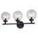 Lander Three Light Vanity in Matte Black (63|W0430)