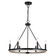 Russel Six Light Chandelier in Matte Black and Weathered Gray (63|H0274)