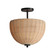 Maldives Two Light Semi Flush/Pendant in Black (16|12604NABK)