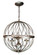 Sequoia Three Light Pendant in Anique Silver Leaf (110|70673 ASL)