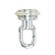 Screw Collar Loop With Ring in Chrome (230|90-2351)