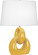 Fusion One Light Table Lamp in Sunset Yellow Glazed Ceramic w/Polished Nickel (165|SU981)