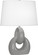 Fusion One Light Table Lamp in Smoky Taupe Glazed Ceramic w/Polished Nickel (165|ST981)