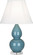 Small Double Gourd One Light Accent Lamp in Steel Blue Glazed Ceramic w/Lucite Base (165|OB13)