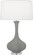 Pike One Light Table Lamp in MatteSmoky Taupe Glazed Ceramic w/Lucite Base (165|MST96)
