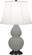Small Double Gourd One Light Accent Lamp in Matte Smoky Taupe Glazed Ceramic (165|MST11)