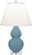 Small Double Gourd One Light Accent Lamp in Matte Steel Blue Glazed Ceramic w/Lucite (165|MOB53)