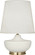Michael Berman Nolan One Light Table Lamp in Matte Lily Glazed Ceramic w/Modern Brass (165|MLY24)