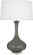 Pike One Light Table Lamp in Ash Glazed Ceramic w/Lucite Base (165|CR996)
