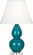 Small Double Gourd One Light Accent Lamp in Peacock Glazed Ceramic w/Lucite Base (165|A773)
