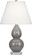 Small Double Gourd One Light Accent Lamp in Smoky Taupe Glazed Ceramic w/Lucite Base (165|A770X)