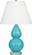 Small Double Gourd One Light Accent Lamp in Egg Blue Glazed Ceramic w/Lucite Base (165|A761X)