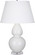 Double Gourd One Light Table Lamp in Lily Glazed Ceramic w/Lucite Base (165|A670X)