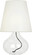 June One Light Table Lamp in Clear Glass Body w/Black Fabric Wrapped Cord (165|458W)