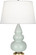 Small Triple Gourd One Light Accent Lamp in Celadon Glazed Ceramic w/Antique Natural Brass (165|256X)