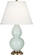 Double Gourd One Light Table Lamp in Celadon Glazed Ceramic w/Antique Brass (165|1789X)