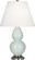 Small Double Gourd One Light Accent Lamp in Celadon Glazed Ceramic w/Antique Silver (165|1788X)