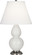 Small Double Gourd One Light Accent Lamp in Lily Glazed Ceramic w/Antique Silver (165|1690X)