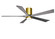 Irene-5HLK 60''Ceiling Fan in Brushed Brass (101|IR5HLK-BRBR-BW-60)