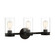 Thompson Three Light Vanity in Black (90|460308)