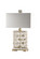 Sardinia One Light Table Lamp in Silver Leaf (90|152039)