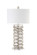 Spiral One Light Table Lamp in Silver Leaf (90|130055)