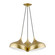 Amador Three Light Pendant in Soft Gold w/ Polished Brasss (107|41053-33)