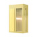 Lafayette One Light Outdoor Wall Lantern in Satin Brass w/ Hammered Polished Brass Panels (107|27413-12)