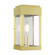 York One Light Outdoor Wall Lantern in Satin Brass w/ Brushed Nickel Stainless Steel (107|21231-12)
