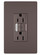 radiant Tamper-Resistant 15A Duplex Self-Test GFCI Receptacles with SafeLock Protection and Night Light in Dark Bronze (246|1597NTLTRDBCC4)