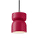 Radiance One Light Pendant in Cerise (102|CER-6500-CRSE-NCKL-BKCD)
