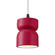 Radiance One Light Pendant in Cerise (102|CER-6500-CRSE-MBLK-WTCD)