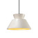 Radiance One Light Pendant in Matte White with Champagne Gold (102|CER-6420-MTGD-MBLK-BKCD)