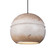 Radiance One Light Pendant in Greco Travertine (102|CER-6415-TRAG-MBLK-BKCD)