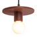 Radiance One Light Pendant in Canyon Clay (102|CER-6320-CLAY-DBRZ-BKCD)