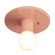 Radiance Collection One Light Flush-Mount in Gloss Blush (102|CER-6285-BSH)