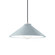 Radiance One Light Pendant in Gloss Grey (102|CER-6240-GRY-MBLK-WTCD)