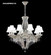 Dynasty Cast Brass Nine Light Chandelier in Pewter (64|94348PW22-55) Dynasty Cast Brass Nine Light Chandelier in Pewter (64|94348PW22-55)
