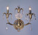 Sharon Two Light Wall Sconce in Antique Brass (92|16112 ABR CP)