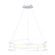 Amora LED Chandelier in Matte White (387|LCH231A24WH)