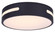 Niven LED Flush Mount in Black (387|CL-19-13-BK)
