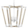 Bastian Collection Six Light Lantern in Sugar White/Sandstone (142|9000-1110)