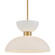 Zevio One Light Pendant in Antique Brass/White/Opaque (142|9000-1094)