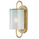 Glacier One Light Wall Sconce in Brass/Frosted White (142|5800-0024)