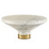 Vincent Bowl in White/Brass (142|1200-0658)