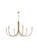 Layne Six Light Chandelier in Gold (173|LD722D50SG)