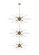 Sienna 30 Light Chandelier in Satin Gold (173|2502G46L3SG)