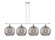 Ballston Four Light Island Pendant in White Polished Chrome (405|516-4I-WPC-G1213-12SM)